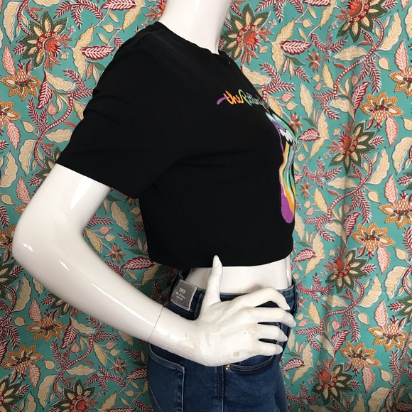 2019 Official Release the Rolling Stones Cropped T-Shirt Size S-XL (Stretchy) - Picture 4 of 11